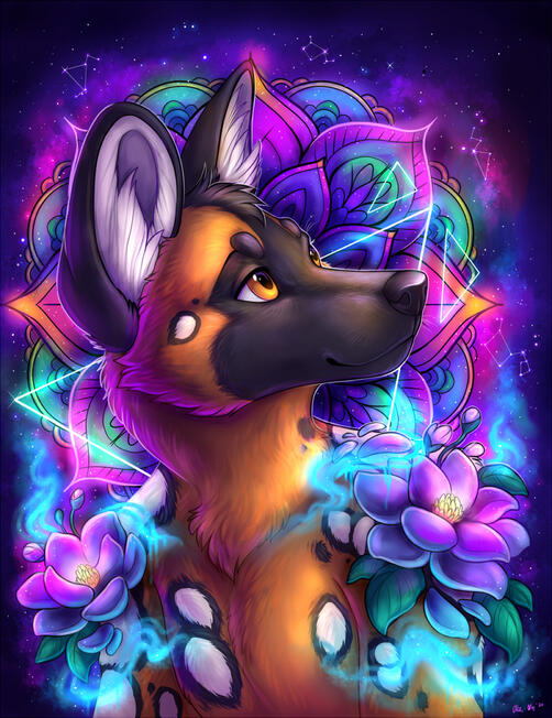 2 complex (mandalas/shapes, flowers) + 1 simple (nebulas) = $230