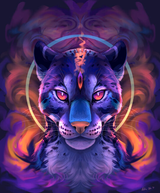 1 simple (swirling colors/simple circle) = $130